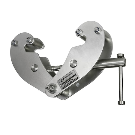 Oz Lifting Products 2 Ton Stainless Steel Beam Clamp OZSS2BC